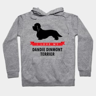 I Love My Dandie Dinmont Terrier Hoodie